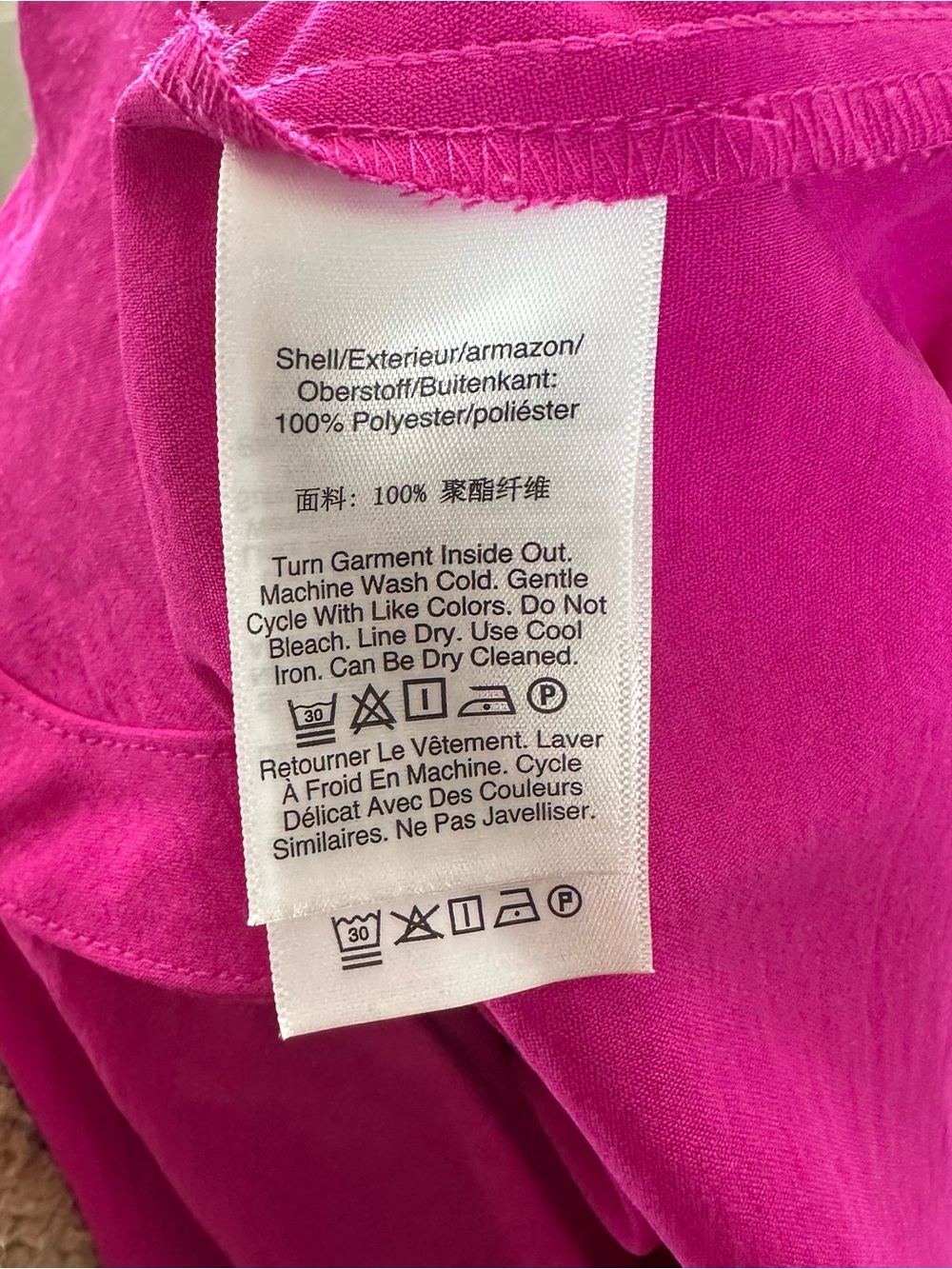 DKNY Vibrant Fuchsia Button-Front Shirt Dress 🦆 - Picture 2 of 3
